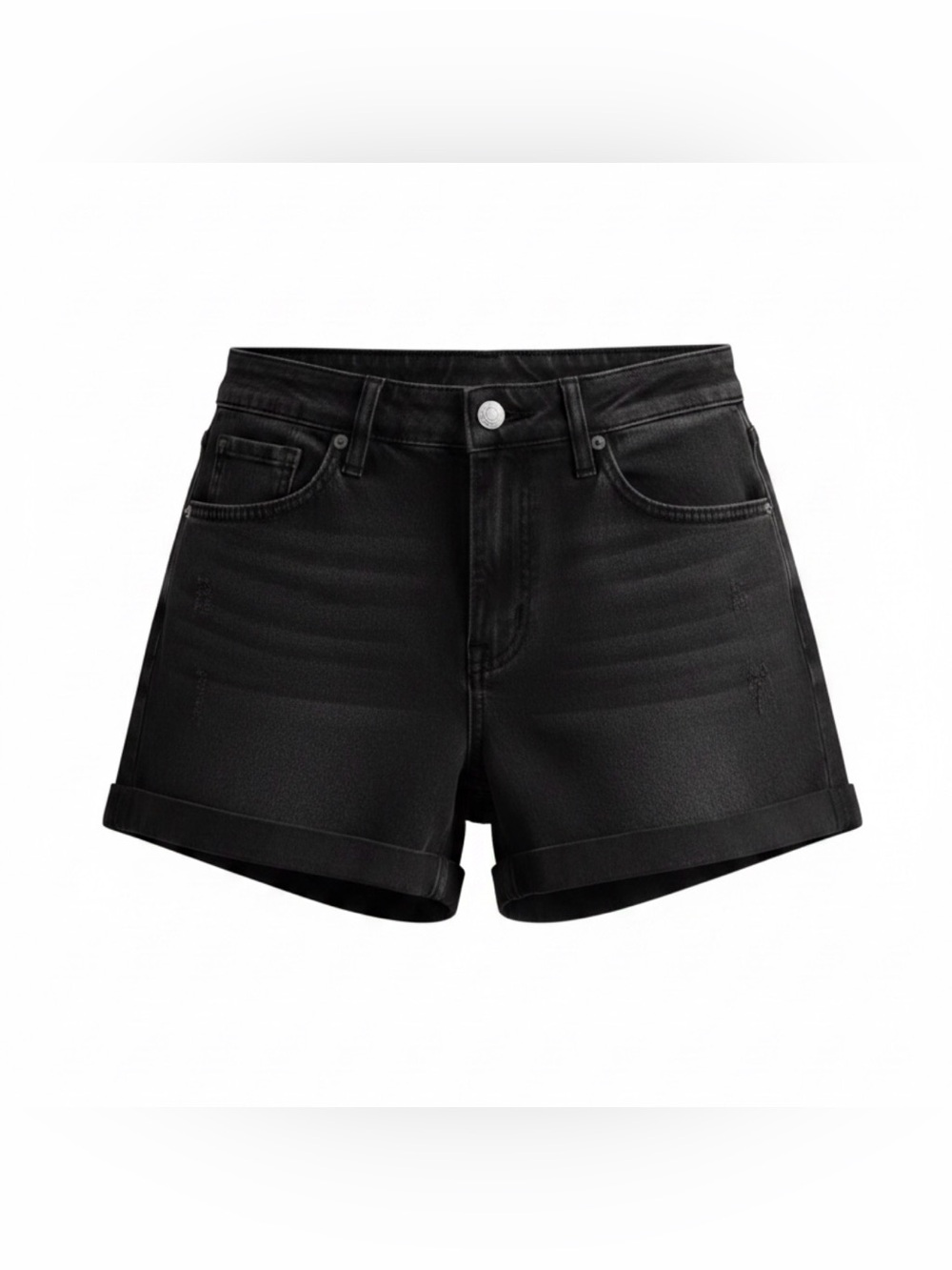 wild fable Black High-Rise Denim Shorts